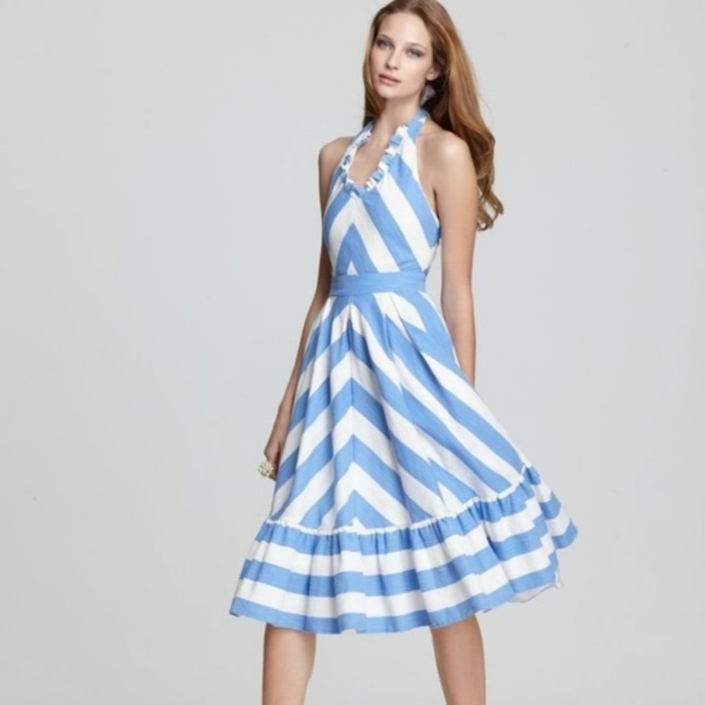Stunning Chevron Kate Spade halter dress